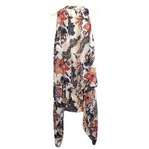 Harvest Beauty Long Vest  Waterfall Scarf Ladies One Size